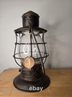 1875 Eastern Railroad Lantern F. O. Dewey And Sons Boston Whale Oil Burner