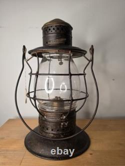 1875 Eastern Railroad Lantern F. O. Dewey And Sons Boston Whale Oil Burner