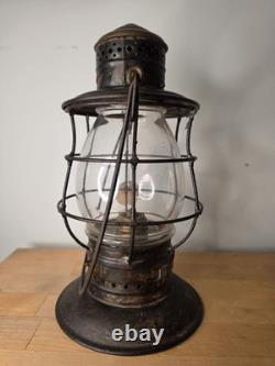 1875 Eastern Railroad Lantern F. O. Dewey And Sons Boston Whale Oil Burner