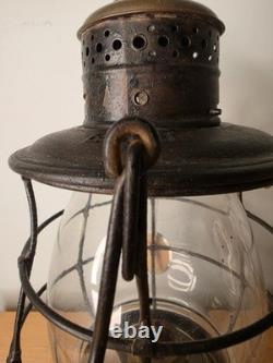 1875 Eastern Railroad Lantern F. O. Dewey And Sons Boston Whale Oil Burner