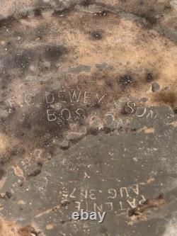 1875 Eastern Railroad Lantern F. O. Dewey And Sons Boston Whale Oil Burner