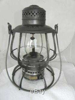 1889 MISSOURI PACIFIC RAILROAD LANTERN Clear Cast MP EB Globe