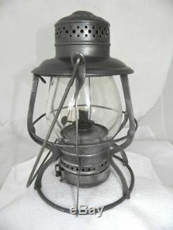 1889 MISSOURI PACIFIC RAILROAD LANTERN Clear Cast MP EB Globe