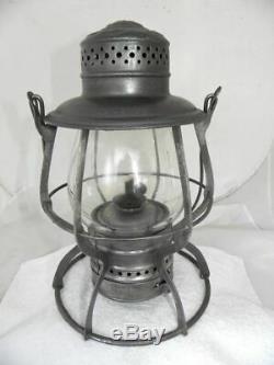 1889 MISSOURI PACIFIC RAILROAD LANTERN Clear Cast MP EB Globe