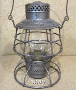 1897 Adlake NY NH&HRR NEW YORK, NEW HAVEN, HARTFORD Cast Globe RAILROAD LANTERN