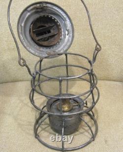 1897 Adlake NY NH&HRR NEW YORK, NEW HAVEN, HARTFORD Cast Globe RAILROAD LANTERN