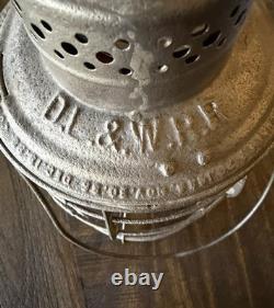 1897 Delaware Lackawanna And Western Railroad Lantern The Adams Dl&w Rr