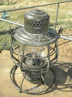 1897 SOUTHERN PACIFIC RAILROAD LANTERN Clear Cast SPCo EB Lantern Globe