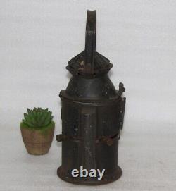 18th Centuries Vintage Railroad Lanterns, Old Indian Iron Lighting Lamps Decor