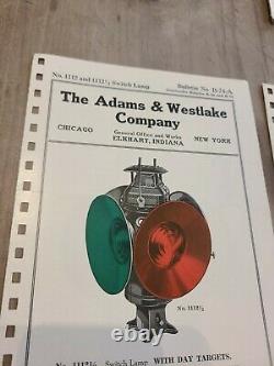 19- ADAMS & WESTLAKE Railroad Lantern Catalog. ADLAKE Good reference. Lot 2