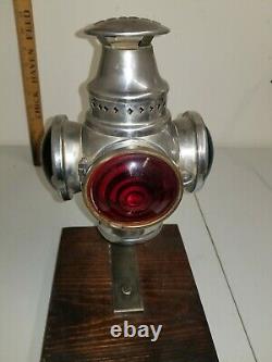 1907 Antique Non-Sweating Adlake Railroad Lamp Lantern 3 Way Signal RR