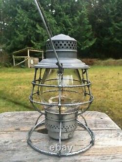 1909 C&NW Ry Chicago & Northwest Railway Lantern with Clear Cast Ext. Globe