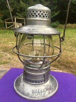 1912 WABASH Railroad Bell Bottom Lantern HANDLAN ST. LOUIS Corning CCG