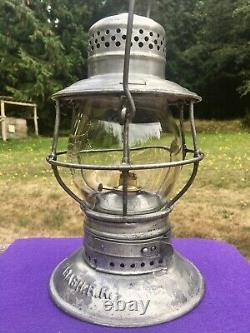 1912 WABASH Railroad Bell Bottom Lantern HANDLAN ST. LOUIS Corning CCG