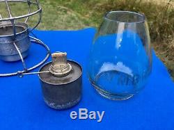 1913 WMRy Western Maryland Railroad Lantern A&W Reliable Clear Etched Ext. Base