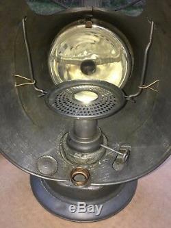 1920 PRR Pennsylvania Railroad Lantern Dietz Inspector Macbeth Pearl Glass Globe