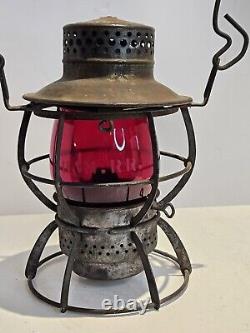 1920s B&M R. R. (Boston and Maine Railroad) DRESSEL RED GLOBE Railroad RR Lantern