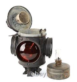 1920s Chicago, Milwaukee, and St. Paul Railway Switch Lamp, Railroad Memorabilia