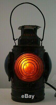 1920s Great Northern Railroad Lamp Lantern Adlake Non Sweat Electrified MUST SEE