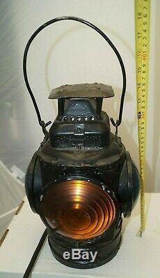 1920s Great Northern Railroad Lamp Lantern Adlake Non Sweat Electrified MUST SEE