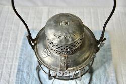 1925 Antique Railroad Lantern PRR Penn RR Train Oil Lamp, ARMSPEAR MFG Co