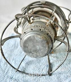 1925 Antique Railroad Lantern PRR Penn RR Train Oil Lamp, ARMSPEAR MFG Co