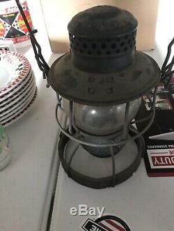 1925 Armspear Mfg Co B&O Railroad Lantern With Adlake Kero Glass Globe EXCELLENT