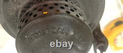 1925 RARE ARMSPEAR MFG L. & N RAILROAD New York Orange GLASS LANTERN
