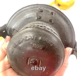 1925 RARE ARMSPEAR MFG L. & N RAILROAD New York Orange GLASS LANTERN