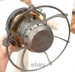 1925 RARE ARMSPEAR MFG L. & N RAILROAD New York Orange GLASS LANTERN