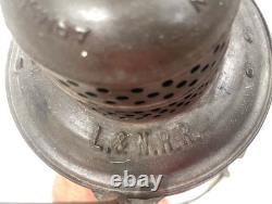 1925 RARE ARMSPEAR MFG L. & N RAILROAD New York Orange GLASS LANTERN