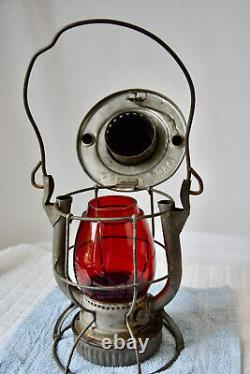 1940 Antique Railroad Lantern Dietz Vesta NY S-2-40 RR Train Oil Lamp Vintage