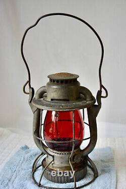 1940 Antique Railroad Lantern Dietz Vesta NY S-2-40 RR Train Oil Lamp Vintage