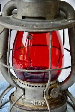 1940 Antique Railroad Lantern Dietz Vesta NY S-2-40 RR Train Oil Lamp Vintage