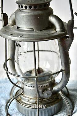 1944 Antique Railroad Lantern Dietz New S-12-44 RR Train Oil Lamp Vintage