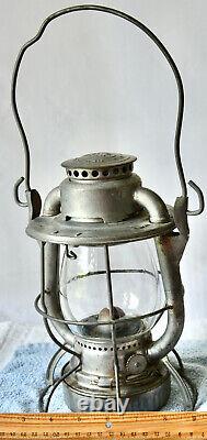 1944 Antique Railroad Lantern Dietz New S-12-44 RR Train Oil Lamp Vintage