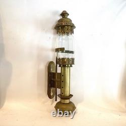 19C GWR Brass Carriage Candle Lamp Great Western Railway Wall mounted Railroad