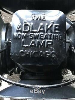 2 Adlake Railway Collectible Railroad Signal Oil Lanterns