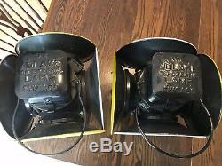 2 Adlake Railway Collectible Railroad Signal Oil Lanterns