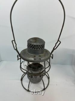 (2) Antique Adlake Kero Railroad Lanterns. One is clear and other is red globe
