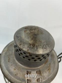 (2) Antique Adlake Kero Railroad Lanterns. One is clear and other is red globe