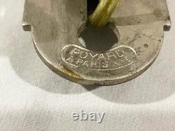2 Antique POYARD PLM RAILROAD LANTERNS PLATED BRASS WIRED