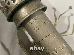 2 Antique POYARD PLM RAILROAD LANTERNS PLATED BRASS WIRED