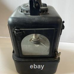 2 Antique Vintage English Railroad RR Lantern Lamp Pair Planlite