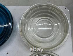 2 Green 2 Clear LOT Vintage RAILROAD LANTERN LENS Switch Lamp RR Light Fresnel