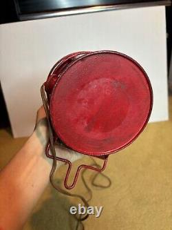 30s Railroad Signal Lantern Electric Lamp Salvage Upcycle Antique Train Light