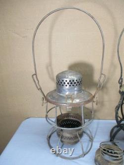 4 Vtg Railroad Rail Road Lanterns Adlake Kero Dietz Handlan 4-Parts or Repair