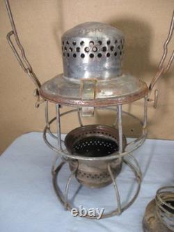 4 Vtg Railroad Rail Road Lanterns Adlake Kero Dietz Handlan 4-Parts or Repair