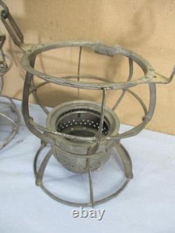 4 Vtg Railroad Rail Road Lanterns Adlake Kero Dietz Handlan 4-Parts or Repair