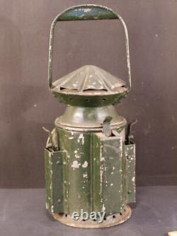 40's Wakefield Train Railroad RED BLUE Lens Rotating Locking Signal Lantern Lamp